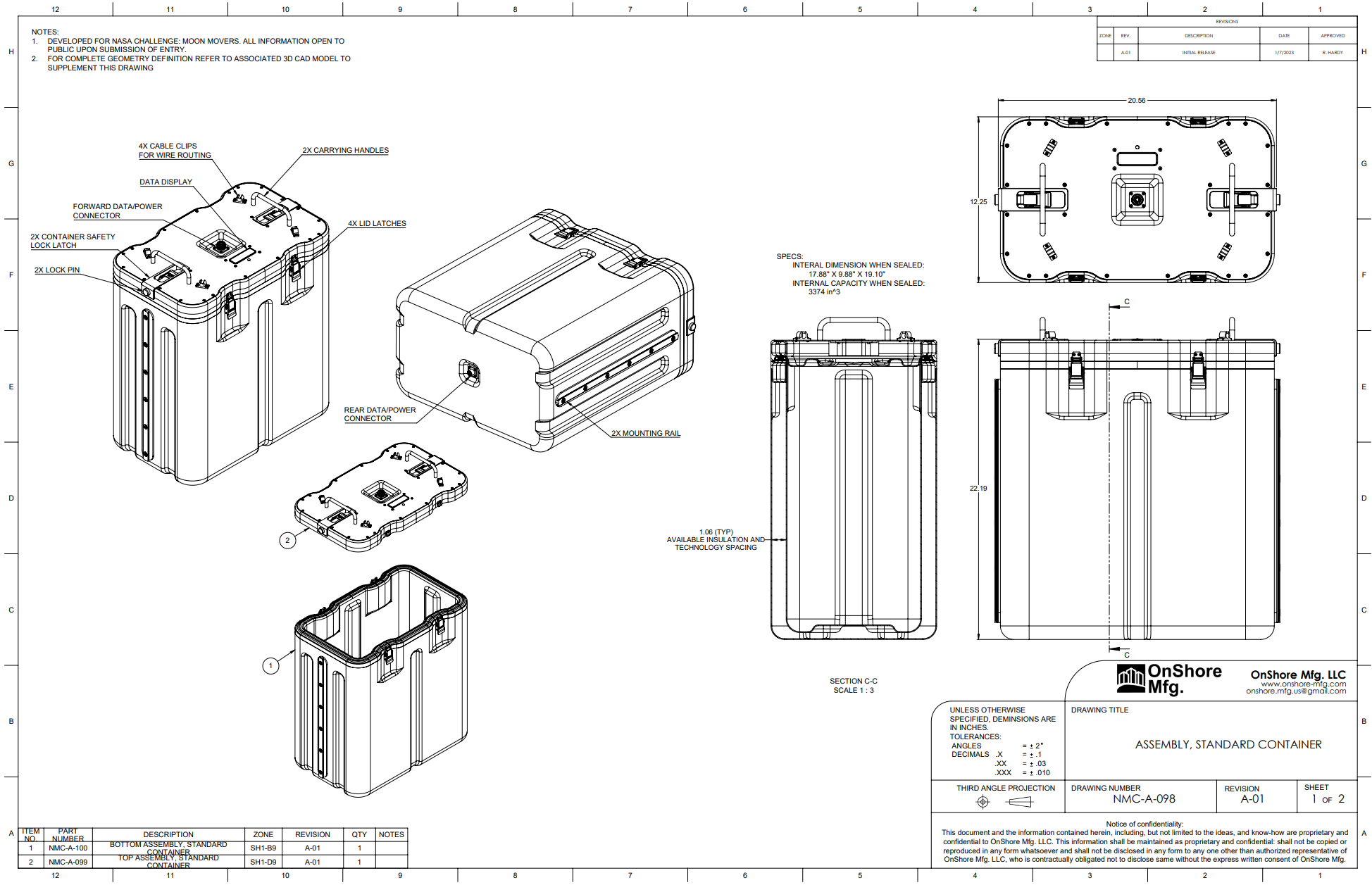 NASA 模块化容器 - NMC